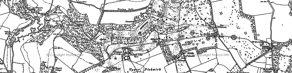 Old map of Middlewick in 1919