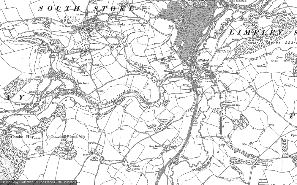 Old Map of Midford, 1902 in 1902