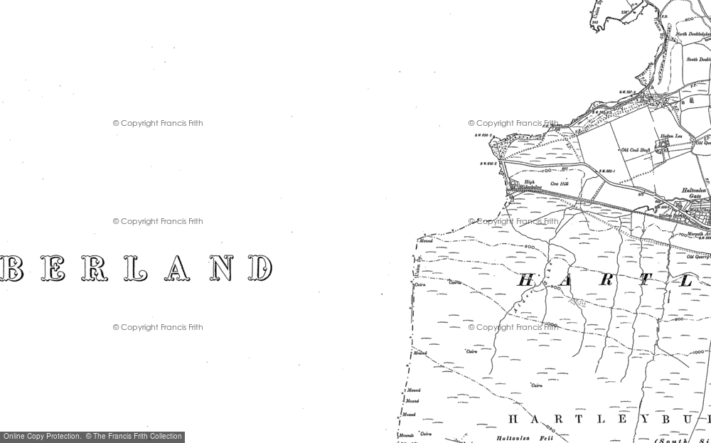 Old Map of Midgeholme, 1899 - 1946 in 1899