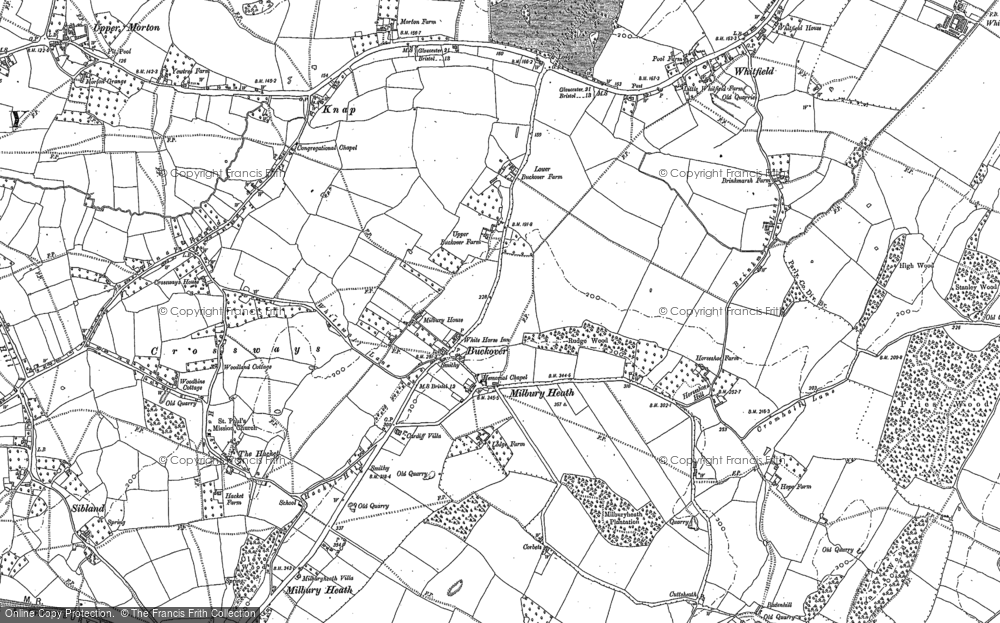Old Map of Milbury Heath, 1879 - 1880 in 1879