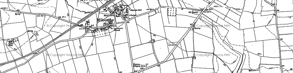 Old map of Milcombe in 1898