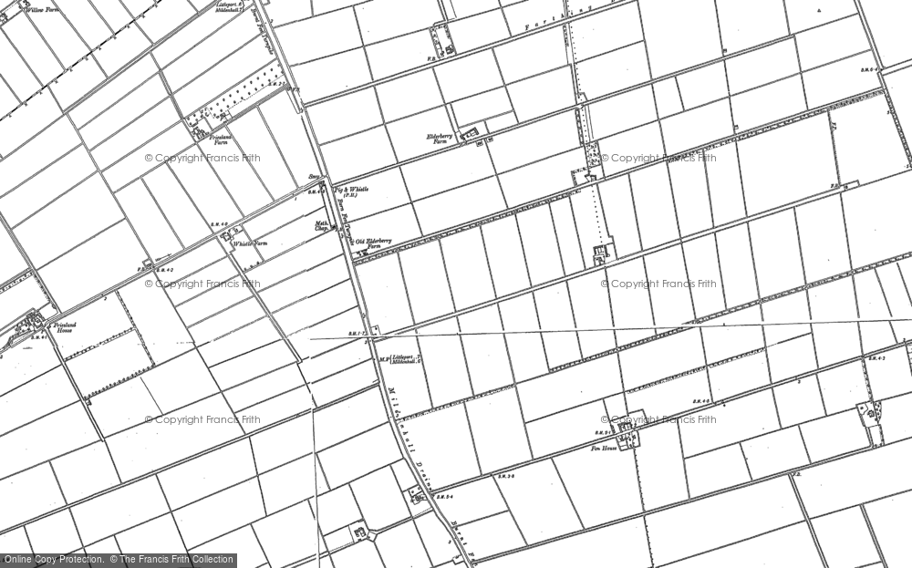 Old Map of Mildenhall Drain, 1901 - 1903 in 1901