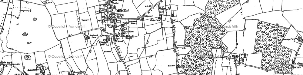 Old map of Mile End in 1896