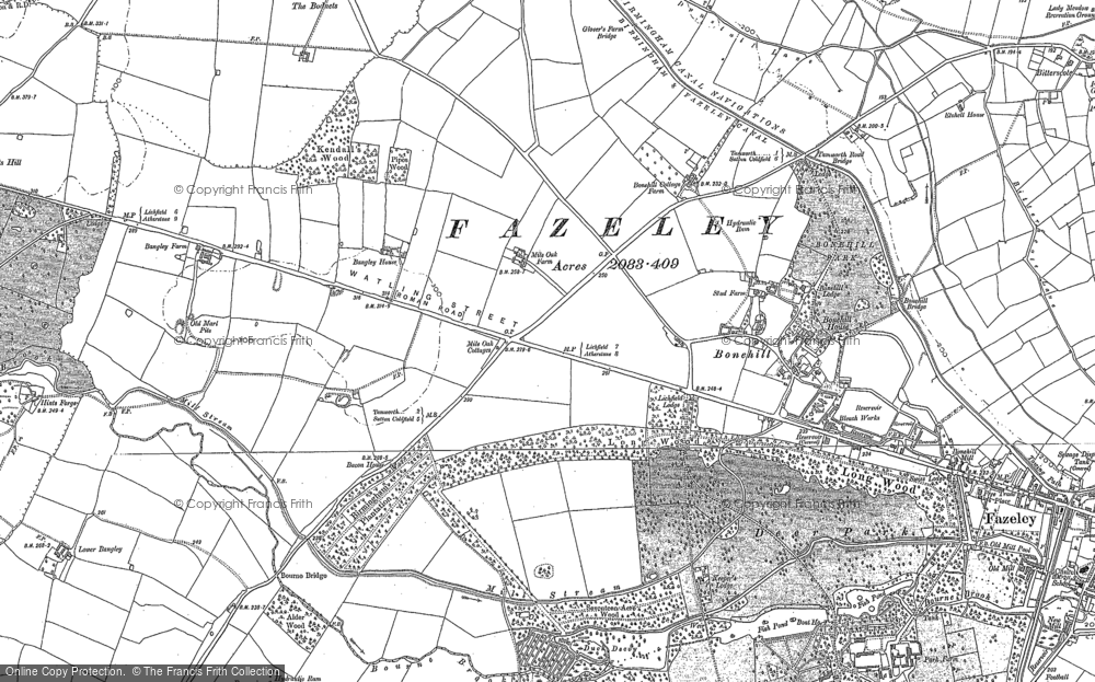 Old Map of Mile Oak, 1900 - 1901 in 1900