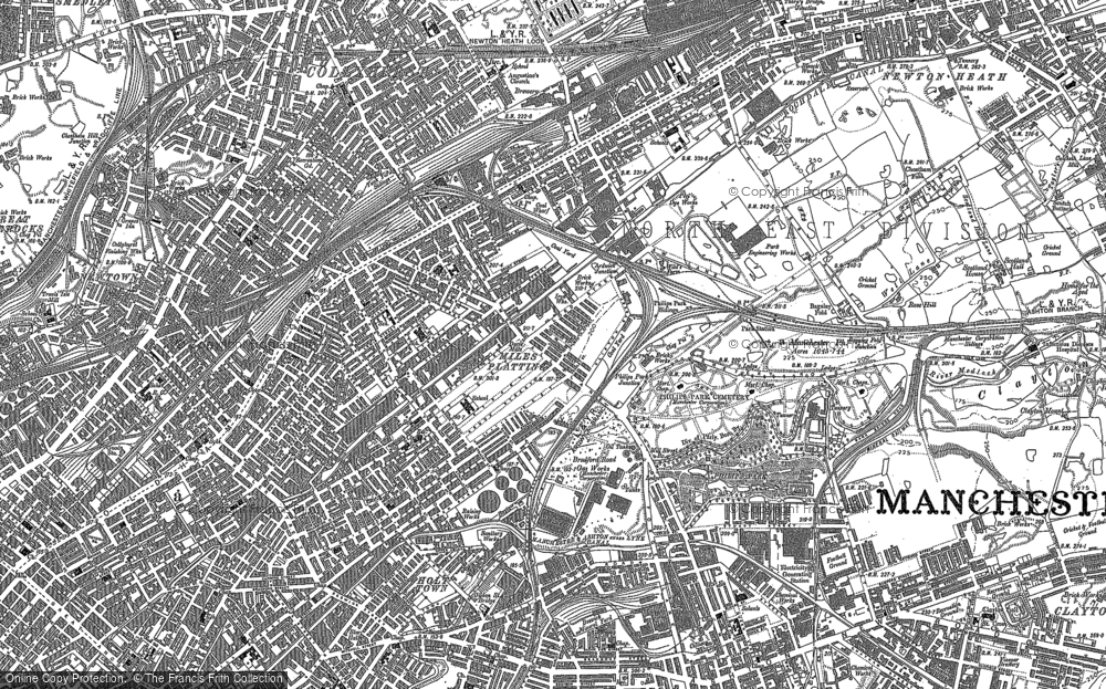 Old Map of Historic Map covering Bradford in 1891