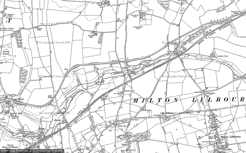 Old Maps of Milkhouse Water, Wiltshire - Francis Frith