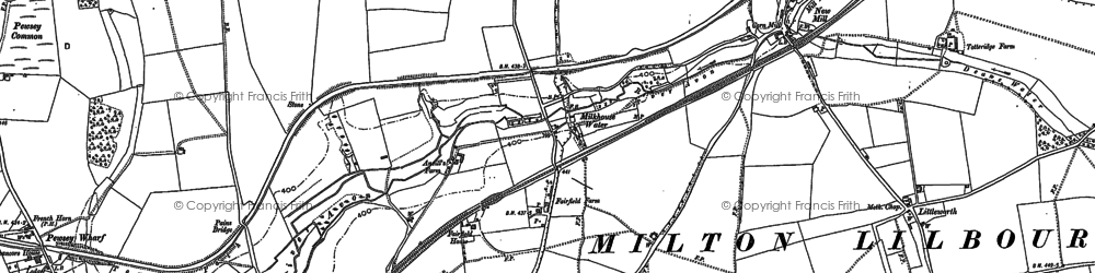 Old map of Milkhouse Water in 1899
