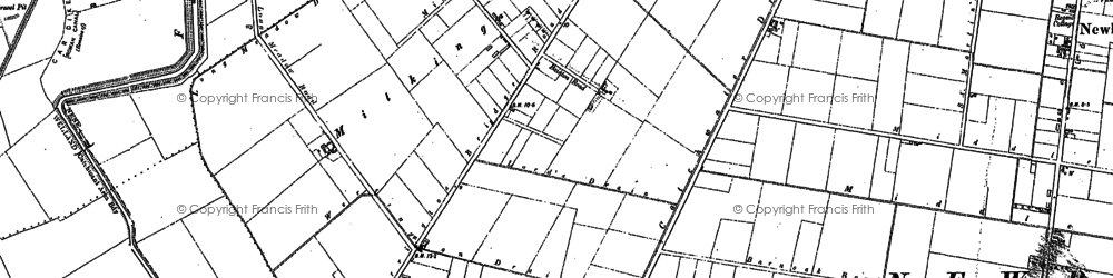 Old map of Milking Nook in 1899