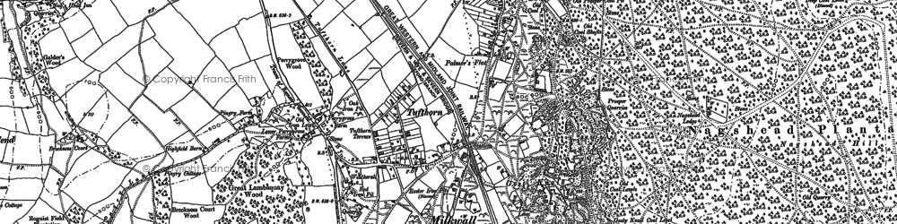 Old map of Milkwall in 1878