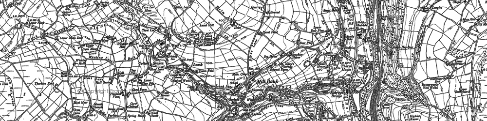 Old map of Mill Bank in 1892