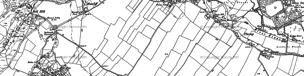 Old map of West Hurn in 1907