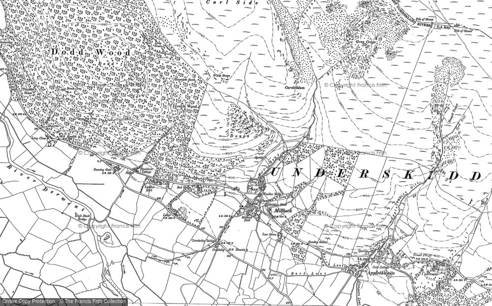 Old Map of Millbeck, 1898 in 1898