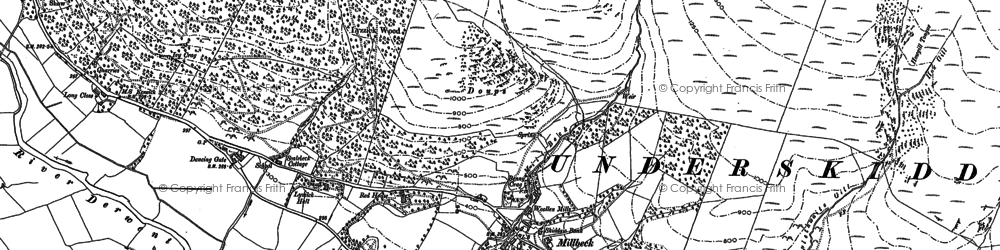 Old map of Broad End in 1898