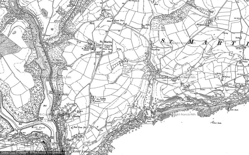Old Map of Millendreath, 1881 - 1905 in 1881