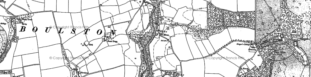 Old map of Millin Cross in 1887