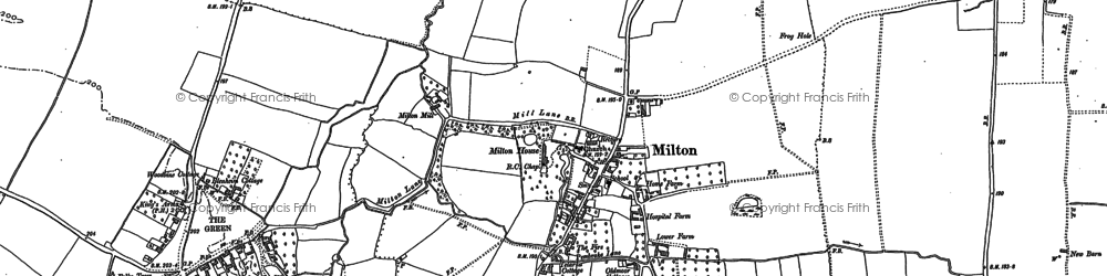 Old map of Milton Heights in 1898