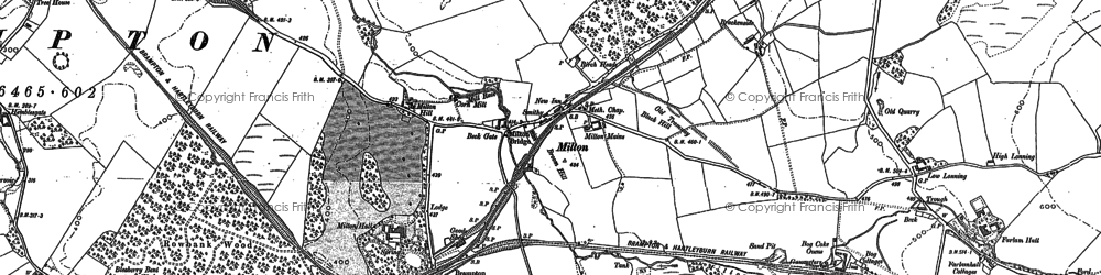 Old map of Brampton Sta in 1899