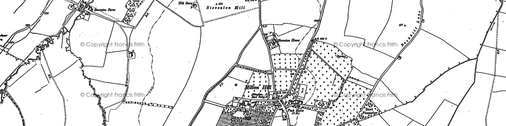 Old map of Milton Hill in 1898