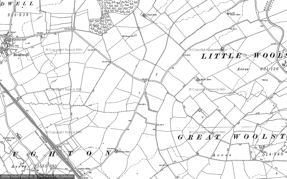 Old Map of Milton Keynes, 1924 in 1924