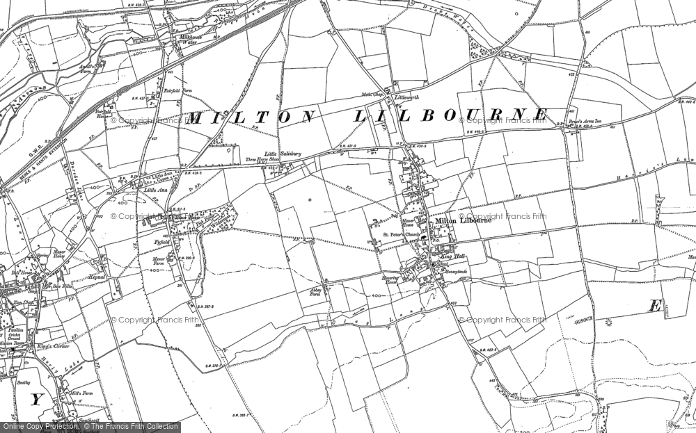 Old Map of Milton Lilbourne, 1899 in 1899