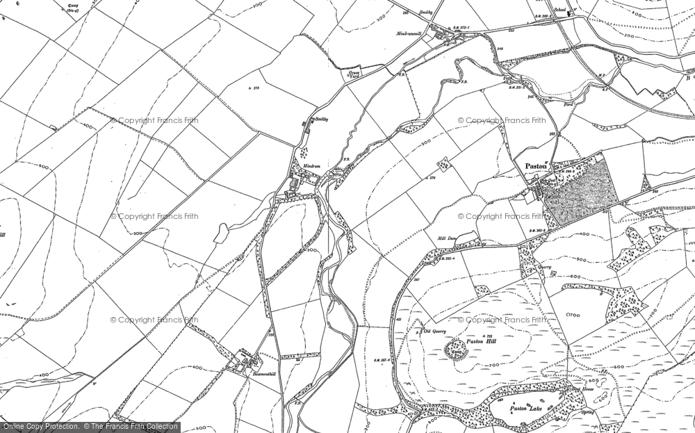 Old Map of Historic Map covering Kilham in 1896