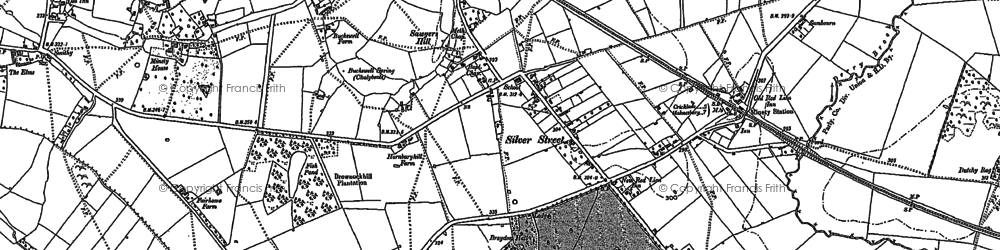 Old map of Minety in 1898