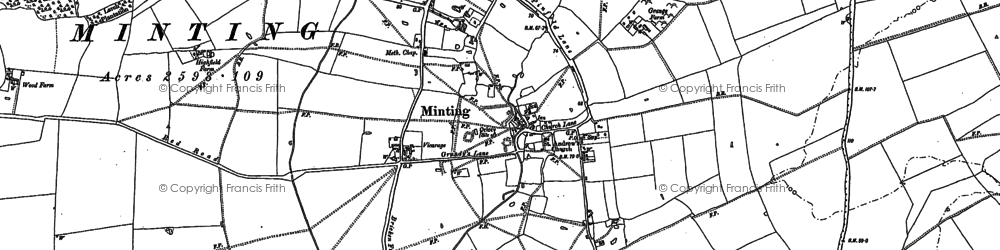 Old map of Minting in 1886