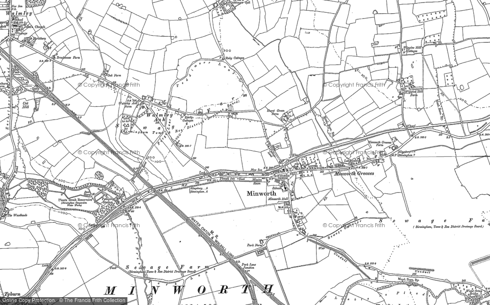 Old Map of Minworth, 1886 - 1902 in 1886
