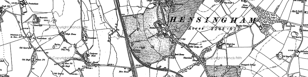 Old map of Mirehouse in 1923