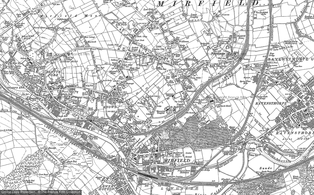 Old Map of Historic Map covering Battyeford in 1892