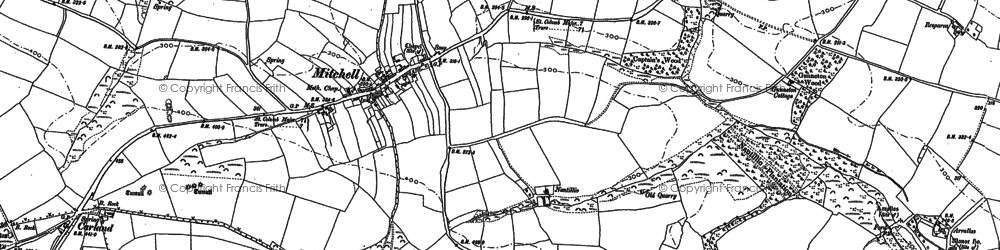 Old map of Winsford in 1879