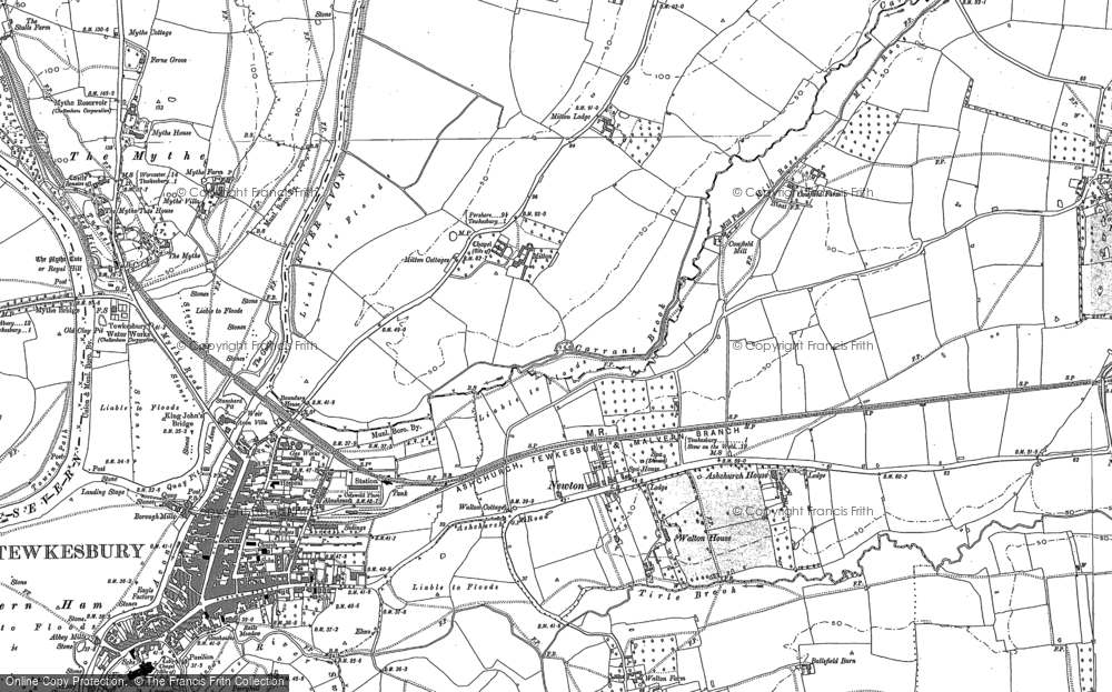 Old Map of Mitton, 1900 - 1901 in 1900