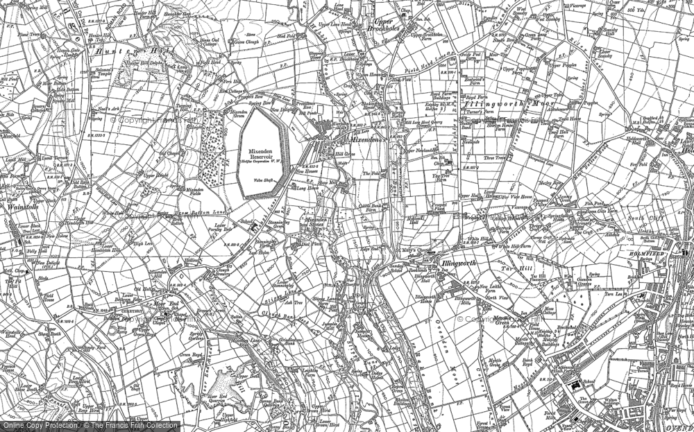 Old Map of Mixenden, 1892 - 1893 in 1892