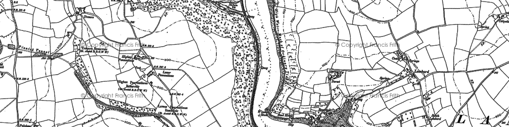Old map of Mixtow in 1906