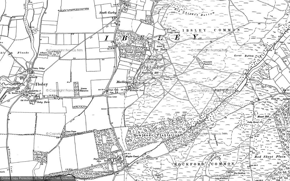 Old Map of Mockbeggar, 1895 - 1908 in 1895