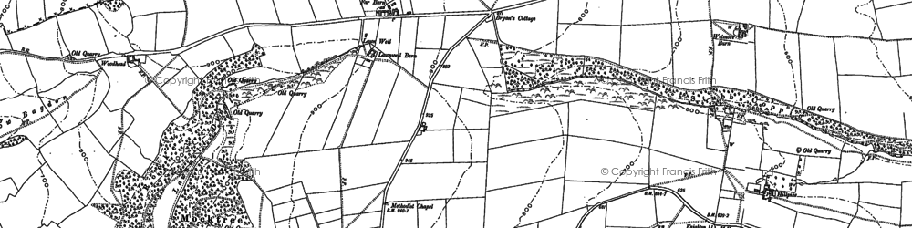 Old map of Woodhead in 1902