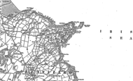 Old Map of Moelfre, 1887 - 1899