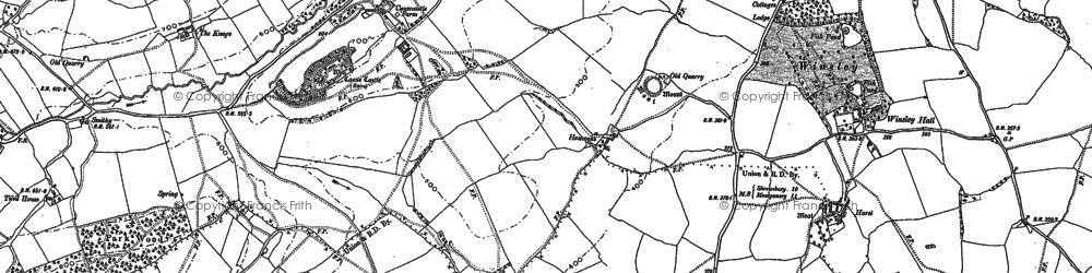 Old map of Mondaytown in 1881