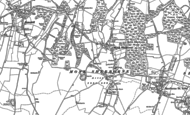 Old Map of Monk Sherborne, 1894