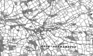 Old Map of Monkokehampton, 1885