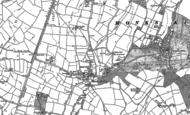 Old Map of Monks Kirby, 1886 - 1903