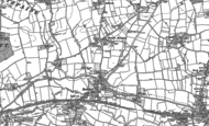 Old Map of Monkton Heathfield, 1887