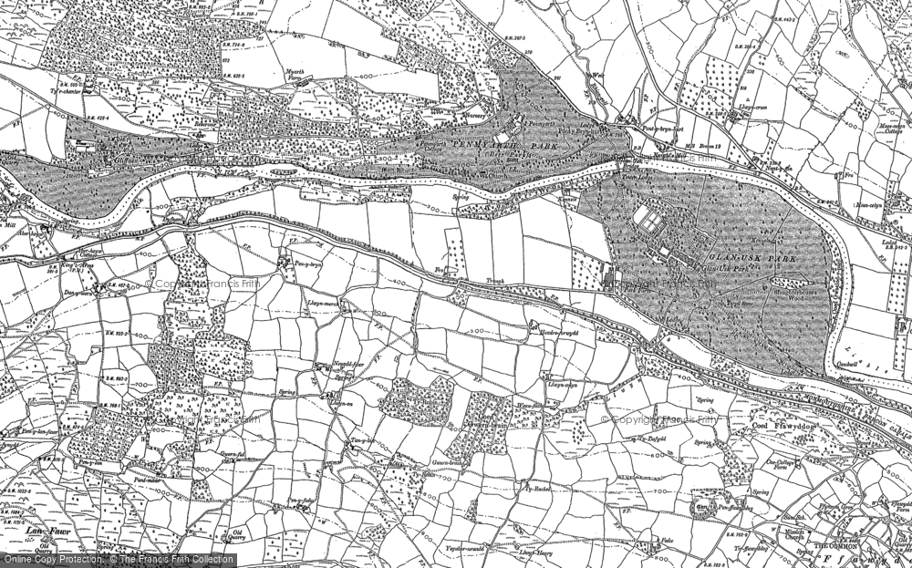 Old Map of Monmouthshire and Brecon Canal, 1885 - 1886 in 1885