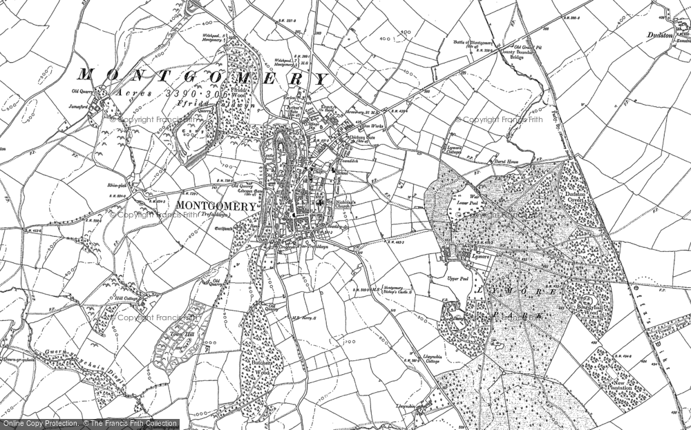Old Map of Historic Map covering Weston Madoc in 1901