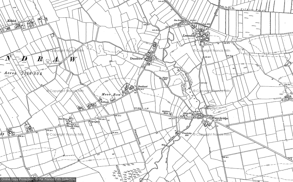 Old Map of Moor Row, 1899 in 1899