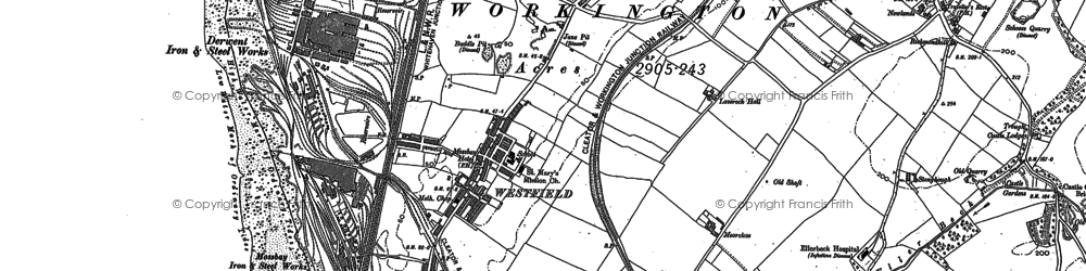 Old map of Moorclose in 1923