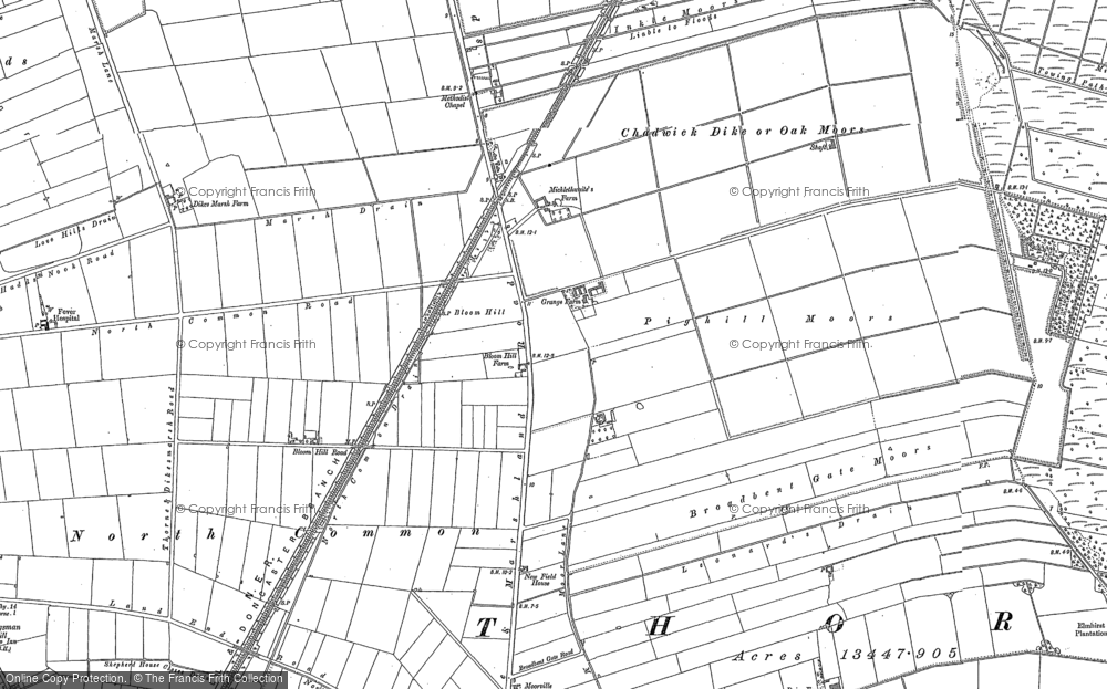 Old Map of Moorends, 1888 - 1904 in 1888