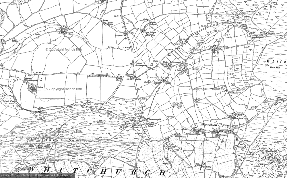 Old Map of Moorshop, 1883 - 1905 in 1883