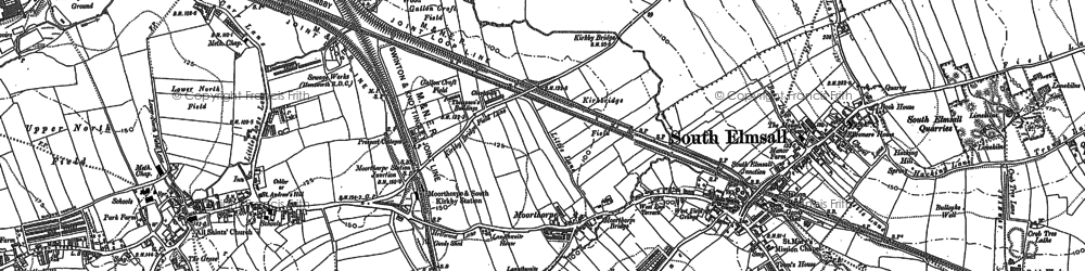 Old map of Moorthorpe in 1891