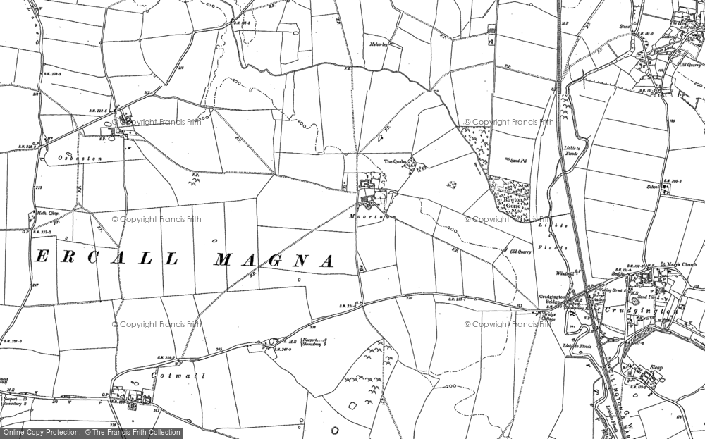 Old Map of Moortown, 1880 in 1880
